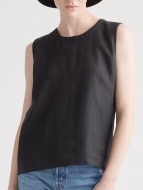 Quince 100% European Linen Tank. Size M